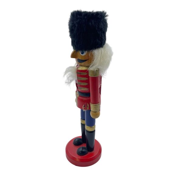 Traditional Wooden Nutcracker Figure 8 inch Soldier Outfit - Picture 3 of 4